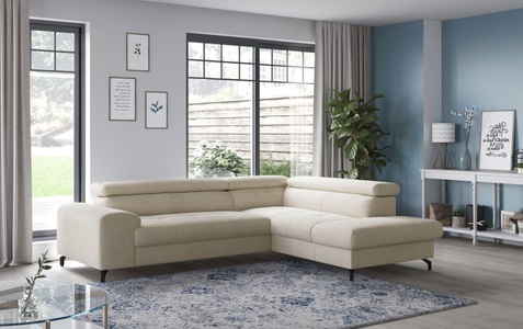 COTTA Ecksofa »Aura L-Form«, mit Schlaffunktion, Bettkasten und Kopfteilverstellung