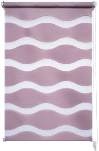 LIEDECO, Doppelrollo »Wave«, Liedeco, Lichtschutz, ohne Bohren, freihängend, Liedeco Doppelrollo »Wave«, Lichtschutz, ohne Bohren, freihängend, Klemmfix-DUO-Rollo, Doppelrollo 