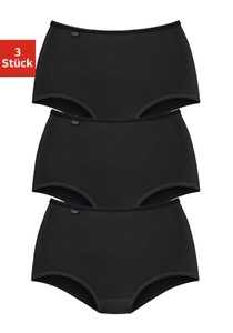 undefined, Sloggi Damen-Taillenslip 24/7 Microfibre im 3er-Pack, Sloggi - Slip Casual, für Damen, Schwarz, Größe 52