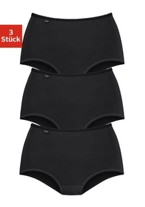 undefined, Sloggi Damen-Taillenslip 24/7 Microfibre im 3er-Pack, Sloggi - Slip Casual, für Damen, Schwarz, Größe 52