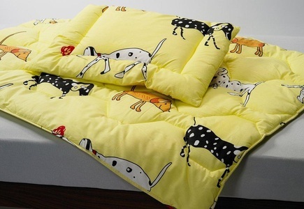 KYBURZ, Kinderkissen bedruckt, Kyburz, Kyburz Kunstfaserkopfkissen »Kinderkissen bedruckt«, Füllung: 100% Polyester Marken-Hohlfaser, Bezug: 100% Baumwolle, (1 St.)