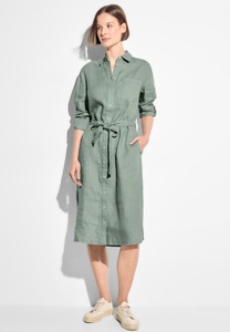 CECIL, Cecil Blusenkleid, Cecil Damen Kleid aus Leinen in Grün, Gr: L