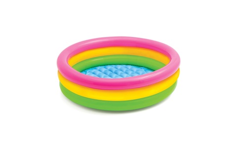 undefined, BabyPool 3-Ring Sunset Glow, aufblasbares Schwimmbad INTEX baby pool rosa