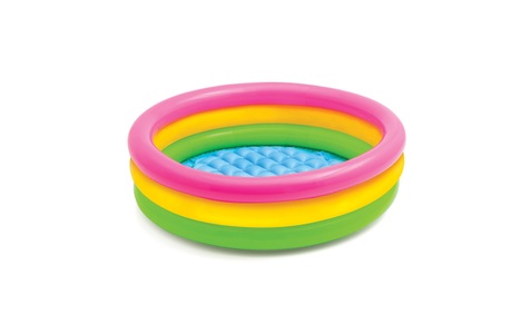 undefined, BabyPool 3-Ring Sunset Glow, Intex BabyPool 3-Ring ''Sunset Glow'', Wasserbedarf ca 51l, 1-3 Jahre, aufblas