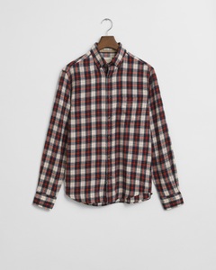 Gant Karohemd »REG WINDBLOWN FLANNEL CHECK SHIRT«, Mit Rundhalsausschnitt