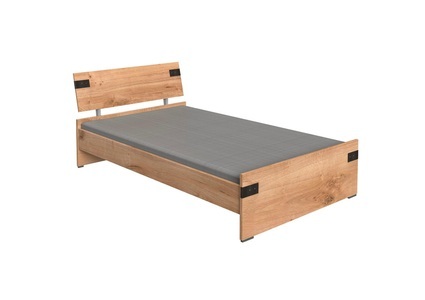Wimex, WIMEX Bett »Liverpool«, Bett LIVERPOOL 120x200cm eiche