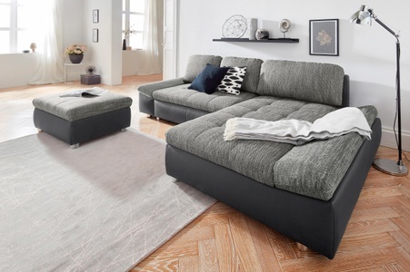 SIT&MORE, sit&more Ecksofa »Fabona«, sit&more Ecksofa »Bergamo L-Form«, wahlweise mit Bettfunktion, Bettkasten und Armteilfunktion