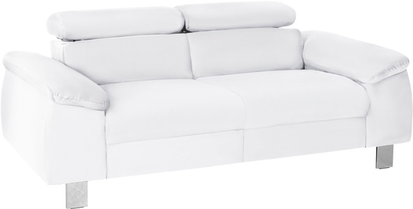 Cotta, COTTA Polstergarnitur »Komaris«, (Set), Set: bestehend aus 2-Sitzer und Hocker, Sofa inklusive Kopfteilverstellung, COTTA Polstergarnitur »Komaris, B: 177 bzw. 100 cm« Set, Set: 2er-Sofa & Hocker, mit Kopfteilverstellung