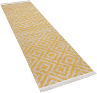 PACO HOME, Paco Home Läufer »Poco 821«, rechteckig, 7 mm Höhe, Teppich-Läufer, Kurzflor, Rauten-Design, mit Fransen, In- und Outdoor geeignet, ideal in Diele & Flur, Paco Home Läufer »Poco 821«, rechteckig, 6 mm Höhe, Teppich-Läufer, Kurzflor, Rauten-Design, mit Fransen, Outdoor geeignet