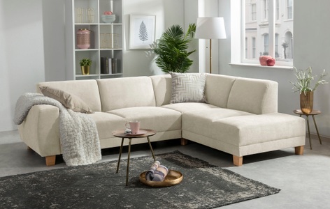 MAX WINZER, Max Winzer® Ecksofa »Blackpool«, Max Winzer® Ecksofa »Blackpool modern, mittlere Sitzhärte mit hochwertiger Schaumpolsterung«, Lounge-Charakter durch niedrigen, leicht gewölbten Rücken