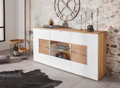 undefined, Sideboard, Breite 180 cm, VOGL Möbelfabrik Sideboard Breite 180 cm mit Hirnholzelement