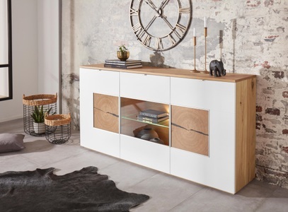 undefined, Sideboard, Breite 180 cm, VOGL Möbelfabrik Sideboard Breite 180 cm mit Hirnholzelement