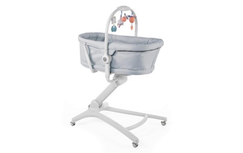 CHICCO, Chicco Kombihochstuhl »Baby Hug 4 in 1, Grey«, Stubenwagen, Liegesessel, Hochstuhl und erster Stuhl in Einem!, Chicco Wippe »Baby Hug 4 in 1«
