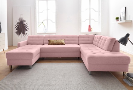 SIT&MORE, sit&more Wohnlandschaft, sit&more Wohnlandschaft »Picasso U-Form« wahlweise mit Bettfunktion und Bettkasten