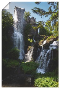 Artland, Artland Wandbild »Wasserfall bei Wasserspielen in Kassel«, Artland Leinwandbild »Wasserfall bei Wasserspielen in Kassel«, Gewässer, (1 St.), auf Keilrahmen gespannt
