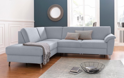 SIT&MORE, sit&more Ecksofa, sit&more Ecksofa »Texel L-Form«, mit Federkern, wahlweise mit Bettfunktion und Bettkasten