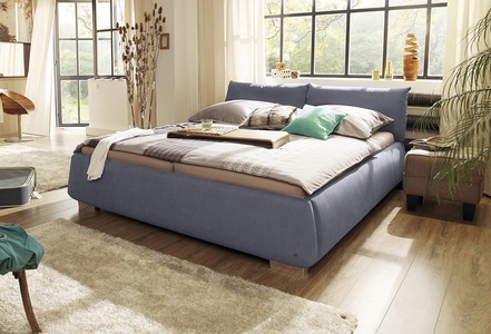 Tom Tailor, TOM TAILOR Polsterbett »SOFT PILLOW«, mit Kopfteil in Kissenform, wahlweise mit Lattenrost und Matratze, TOM TAILOR HOME Polsterbett »SOFT PILLOW«, mit Kopfteil in Kissenform, wahlweise mit Lattenrost und Matratze