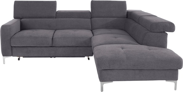 COTTA Ecksofa, inklusive Kopfteilverstellung, wahlweise mit Bettfunktion