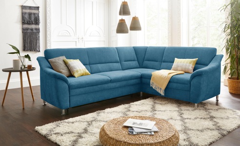 SIT&MORE, sit&more Ecksofa, sit&more Ecksofa »Cardoso L-Form«, mit Federkern, wahlweise mit Bettfunktion und Schubkasten