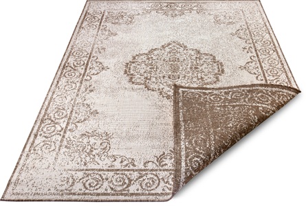 NORTHRUGS Teppich »CEBU«, rechteckig, 5 mm Höhe, In- und Outdoor geeignet, Wendbar, Wohnzimmer