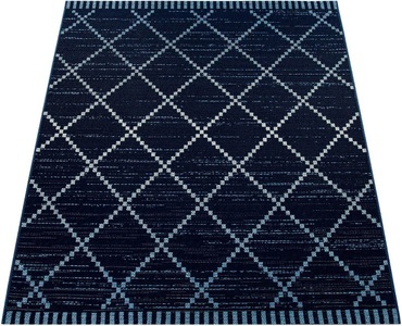 PACO HOME, Paco Home Teppich »Kortrijk 742«, rechteckig, 5 mm Höhe, Flachgewebe, Rauten Design, In- und Outdoor geeignet, Wohnzimmer, Paco Home Teppich »Kortrijk 742«, rechteckig, 4 mm Höhe, Flachgewebe, Rauten Design, In- und Outdoor geeignet, Wohnzimmer