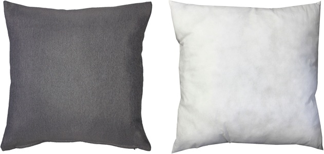 Home Basics, Home Basics Dekokissen »BIG JOHN«, (1 St.), mit Füllung und Reissverschluss, Home Basics Dekokissen »BIG JOHN«, Kissenhülle mit Füllung und Reissverschluss