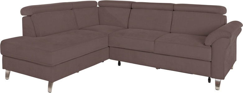 SIT&MORE, sit&more Ecksofa, sit&more Ecksofa, inklusive Kopfteilverstellung, wahlweise mit Bettfunktion und Bettkasten