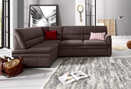 RAUM.ID, RAUM.ID Ecksofa, sit&more Ecksofa »Pisa L-Form«, mit Federkern, wahlweise mit Bettfunktion