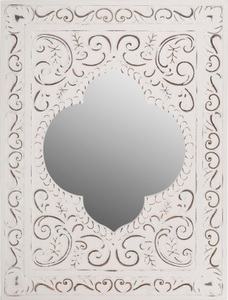 My Flair, my Flair Dekospiegel, my Flair Dekospiegel »Felicitas«, (1 St.), Wandspiegel, weiss, Landhaus, rechteckig, Orient Optik