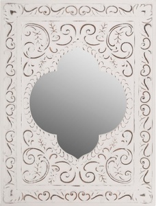 My Flair, my Flair Dekospiegel, my Flair Dekospiegel »Felicitas«, (1 St.), Wandspiegel, weiss, Landhaus, rechteckig, Orient Optik