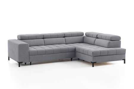 exxpo - sofa fashion, exxpo - sofa fashion Ecksofa, Steppung im Sitzbereich, Wahlweise mit Bettfunktion und Bettkasten, inklusive 5 verstellbaren Kopfstützen, exxpo - sofa fashion Ecksofa »Bocco, hochwertige Verarbeitung, toller Sitzkomfort, bequem, L-Form«, wahlweise mit Bettfunktion u. Bettkasten, inkl. Kopfteilverstellung
