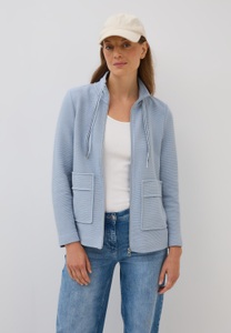 Cecil Sweatjacke, im Ottoman-Look und Stehkragen, Struktur-Optik
