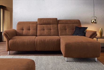 PLACES OF STYLE, Places of Style Ecksofa »Manhattan«, 2 Sitze mit elektrischer Relaxfunktion, verstellbare Armlehnen, Home affaire Ecksofa »Manhattan L-Form« 2 Sitze mit elektrischer Relaxfunktion, verstellbare Armlehnen