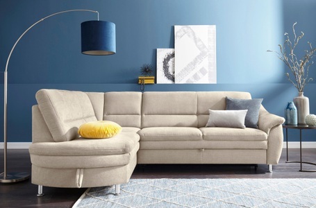 SIT&MORE, sit&more Ecksofa, sit&more Ecksofa »Cardoso L-Form«, mit Federkern, wahlweise mit Bettfunktion und Schubkasten