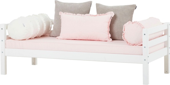 Hoppekids, Hoppekids Einzelbett »BASIC«, (Set, 2 St., Bett und Matratzen), Hoppekids Kinderbett »«Winter Wonderland»«, (Set, 2 tlg., Bett und Matratzen), Tagesbett 70x160 cm Massiv mit Matratze