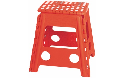 Mayer Bosshardt, Mayer&Bosshardt Klapp-Klick Hocker rot, Mayer&Bosshardt Klapp-Klick Hocker rot