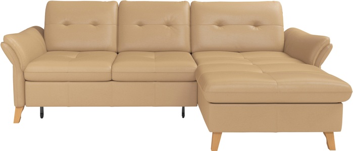 sit&more Ecksofa »Göteborg«, Sitztiefenverstellung und Federkern, wahlweise mit Bettfunktion