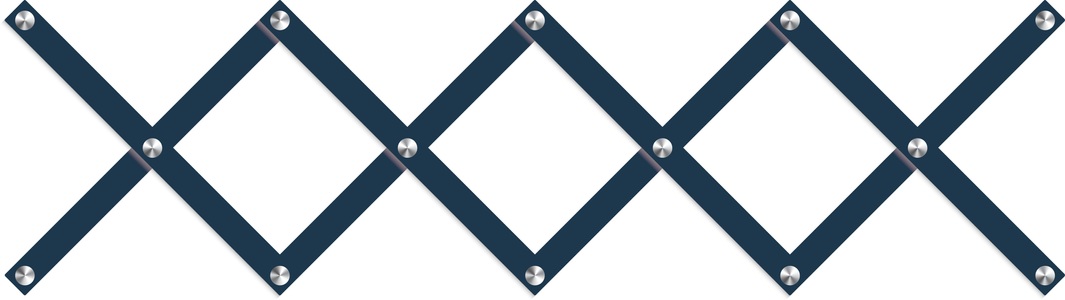 QUEENCE, queence Garderobenleiste »Justin« (22 Stück), queence Garderobenleiste »Justin«, (22 St.), 14 Haken & 8 Garderobenleisten, Garderobe