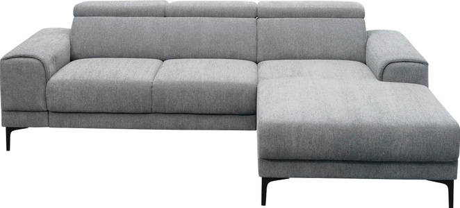 exxpo - sofa fashion, exxpo - sofa fashion Ecksofa, mit 3 Kopfstützen, wahlweise elektrischer Sitztiefenverstellung, frei im Raum stellbar, exxpo - sofa fashion Ecksofa »Ophelia, elegant, modern und bequem, L-Form«, inkl. verstellbare Kopfteile, wahlweise elektr. Sitztiefenverstellung