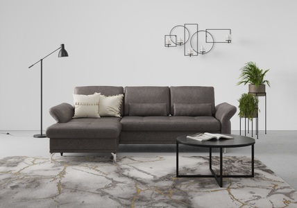 INOSIGN, INOSIGN Ecksofa »Palm Beach«, Federkern, mit Sitztiefenverstellung, wahlweise mit Bettfunktion, Bettkasten und Armteilverstellung, INOSIGN Ecksofa »Palm Beach L-Form«, Federkern, mit Sitztiefenverstellung, wahlweise mit Bettfunktion