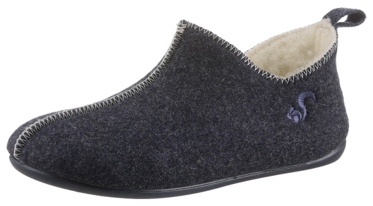 THIES, thies Hüttenschuhe, mit Ziersteppung, 