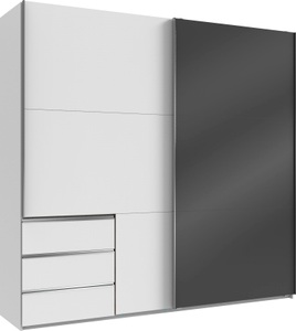 fresh to go, Fresh To Go Schwebetürenschrank »Laval«, inkl. zusätzlichen Einlegeböden, Schubkasteneinsatz und Selbsteinzug, 