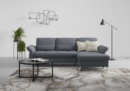 INOSIGN, INOSIGN Ecksofa »Palm Beach«, Federkern, mit Sitztiefenverstellung, wahlweise mit Bettfunktion, Bettkasten und Armteilverstellung, INOSIGN Ecksofa »Palm Beach L-Form«, Federkern, mit Sitztiefenverstellung, wahlweise mit Bettfunktion