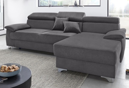 DOMO collection, DOMO collection Ecksofa, DOMO collection Ecksofa »Mira L-Form«, wahlweise mit Bettfunktion und Bettkasten