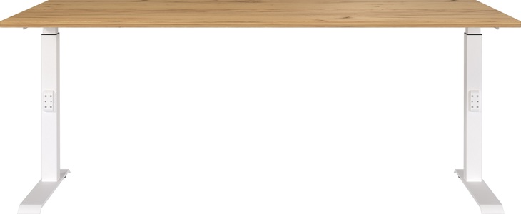 Germania, GERMANIA Schreibtisch »Downey«, Mechanisch höheneinstellbarer Schreibtisch, GERMANIA Schreibtisch »Downey«, höhenverstellbar von 68-91 cm, verfügbar in verschiedenen Breiten