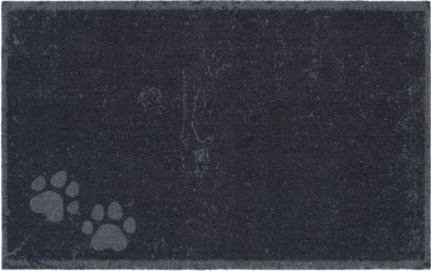 Hanse Home, Hanse Home - Hundedecke Paws - 50 x 80 cm - Schwarz, HANSE Home Fussmatte »Paws, Türmatte«, rechteckig, 4 mm Höhe, rutschhemmend, In- und Outdoor