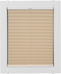 SUNLINES, sunlines Plissee »One Size Style Crepe«, blickdicht, ohne Bohren, verspannt, Zubehörfarbe weiss, zum Klemmen, sunlines Plissee »One Size Style Crepe«, blickdicht, ohne Bohren, verspannt, Zubehörfarbe weiss, zum Klemmen