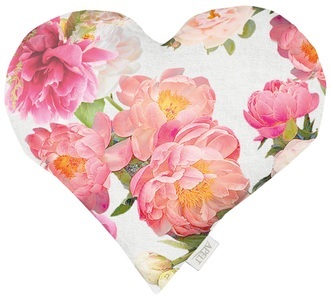APELT, Dekokissen, »9589«, APELT, APELT Dekokissen »9589«, Herzkissen, Rosenmotiv, mit Füllung