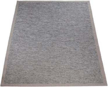 PACO HOME, Paco Home Teppich »Quebec 135«, rechteckig, 4 mm Höhe, Flachgewebe, meliert, mit Bordüre, In- und Outdoor geeignet, Wohnzimmer, Paco Home Teppich »Quebec 135«, rechteckig, 4 mm Höhe, Flachgewebe, meliert, mit Bordüre, In- und Outdoor geeignet