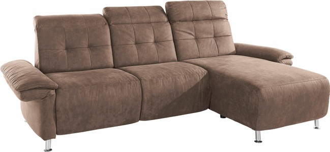 PLACES OF STYLE, Places of Style Ecksofa »Manhattan«, 2 Sitze mit elektrischer Relaxfunktion, verstellbare Armlehnen, Home affaire Ecksofa »Manhattan L-Form« 2 Sitze mit elektrischer Relaxfunktion, verstellbare Armlehnen